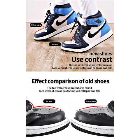 1 par de zapatos de la zapatilla de deporte de la caja del dedo del pie  anti protector zapatillas zapatillas de deporte arrugas para el tamaño,  Negro