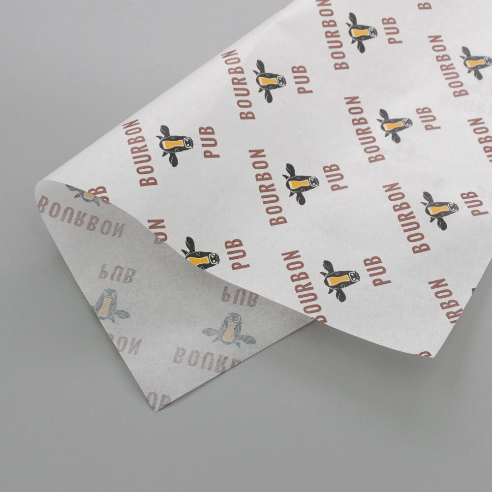 10,000 Custom Printed Food Wrapping Paper 40 GSM Oilproof, Greaseproof 