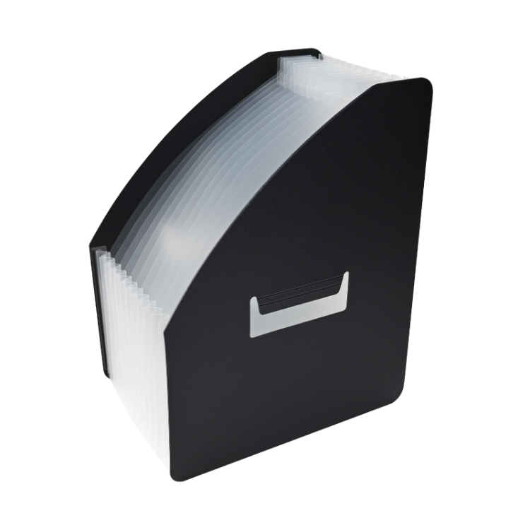Expanding File With Handle Blank Cover Transparent Inner Pocket ...