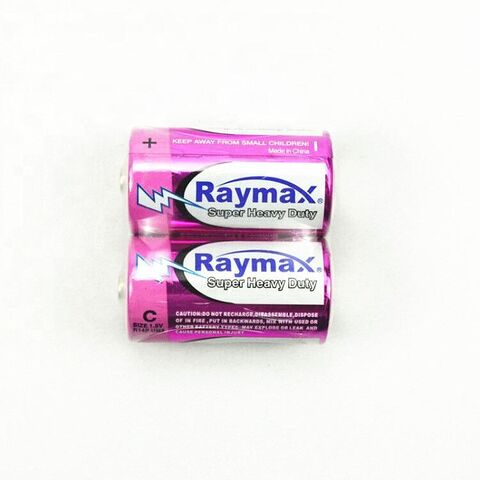 Raymax  1.5v um2  R14 C Size battery Super Zinc Carbon Dry  Heavy Duty Battery For flashlightPopular
