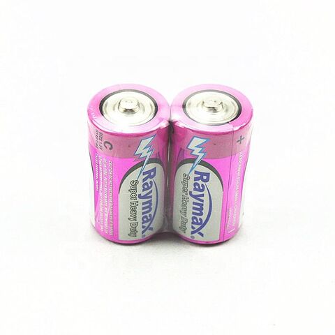 Raymax  1.5v um2  R14 C Size battery Super Zinc Carbon Dry  Heavy Duty Battery For flashlightPopular