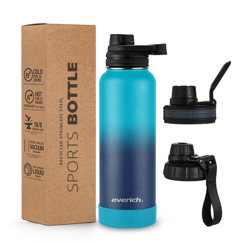 1L 32oz Insulated Stainless Steel Water Bottle With Sleeve and