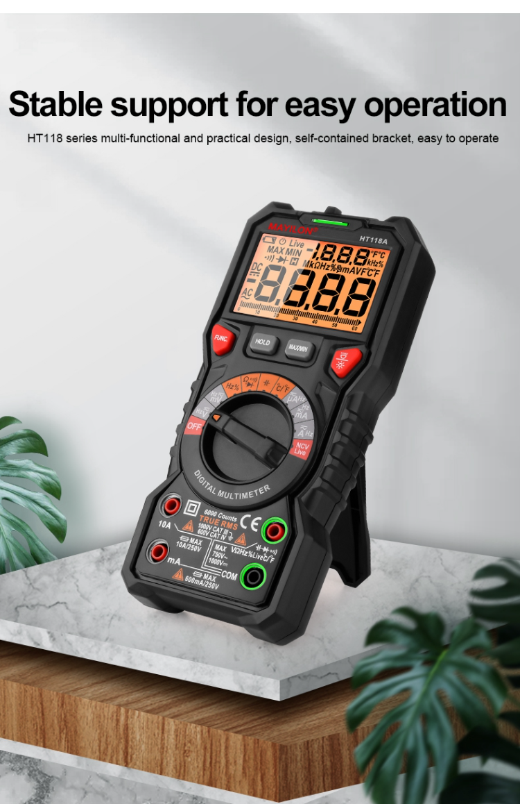 Buy Wholesale China Digital Multimeter Ht118d Basical Type Ac Dc ...