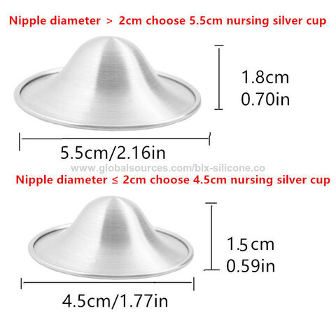 The Original Silver Nursing Cups - Nipple Shields for Nursing Newborn