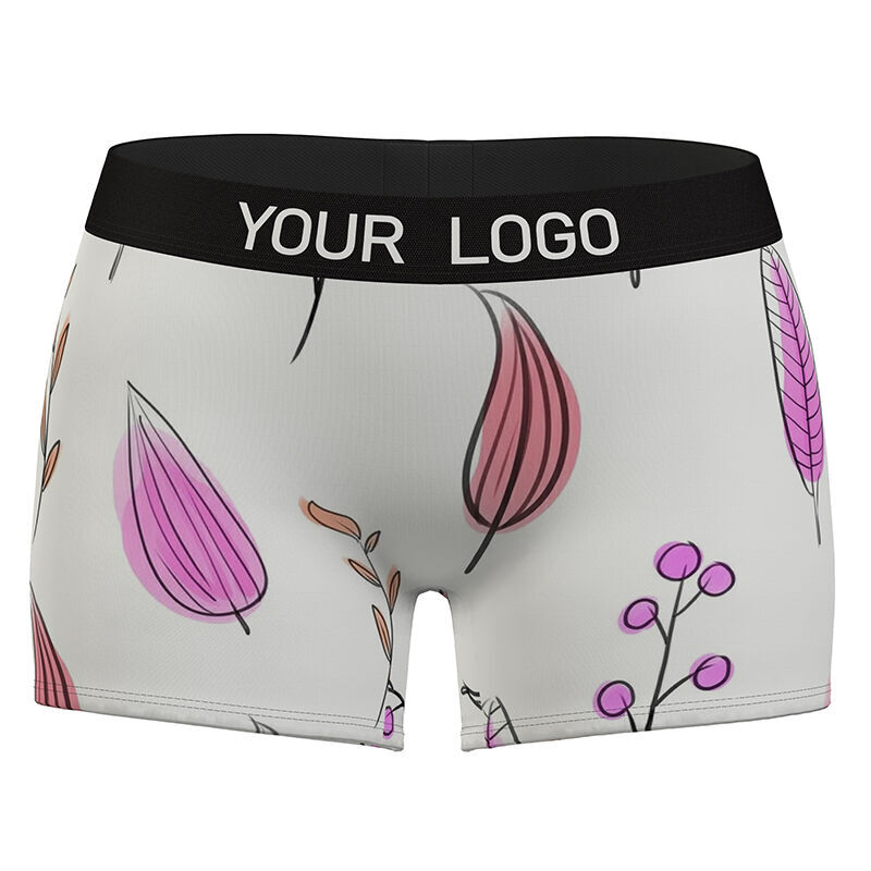 Buy Wholesale China Custom Logo Polyester Spandex Underwear Fitness Elastic Women's  Boxer Brief & Boxer Short For Women at USD 4.3