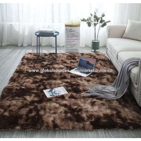 Simple Silk Wool Pv Velvet Tie-dye Long Hair Coffee Table Living