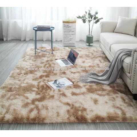 Simple Silk Wool Pv Velvet Tie-dye Long Hair Coffee Table Living