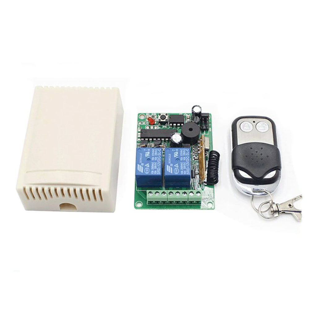 Smart Home 433MHz RF DC 12V 2CH Learning Code Wireless Remote