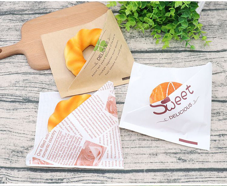 Buy Wholesale China Custom Logo Printed White Grease Resistant Parchment  Glassine Wax Paper Bags Packaging For Sandwich Cookie Pastry Food Snack &  Glassine Paper Bag at USD 0.03