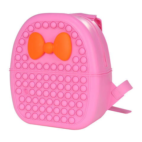 Mochila Pop It Impermeable Among Us Push Bubble Fidget Toy Silicona Unisex Niños - Mochila Escolar Anti-estrés para Niños y Niñas
