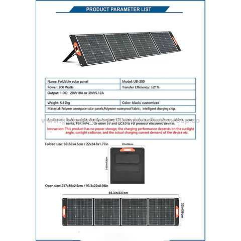 Kit pannello solare portatile Caricabatteria 12V 21 x 13,5 cm con