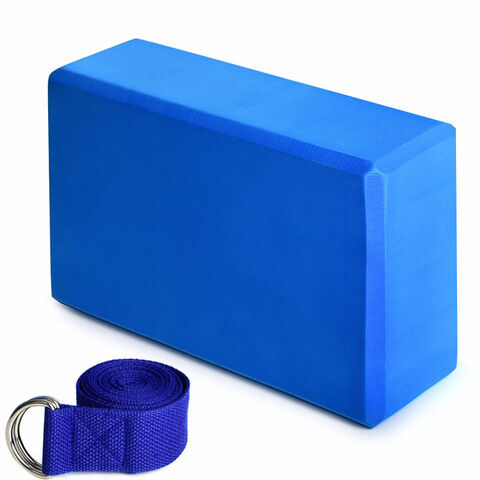 Buy Wholesale China Yoga Blocks With Strap, Non-slip Eva Foam Strap, High  Density Yoga Blocks And Strap Set For Pilates & Yoga Blocks at USD 1.78