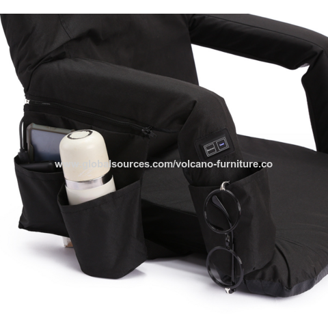 Ozark Trail Comfortable Soft Foam Stadium Cushion, Multi-Purpose Seat  Cushion, Black