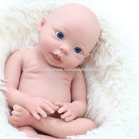 45CM Bebe Reborn Doll Girl Full Body Soft Solid Silicone Reborn