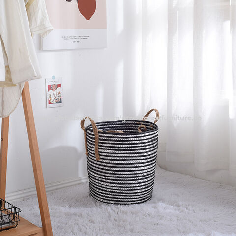 Rattan Foldable Dirty Clothes Laundry Storage Basket Plastic Large Kids  Toys Fruit Organizer Basket Home Sundries