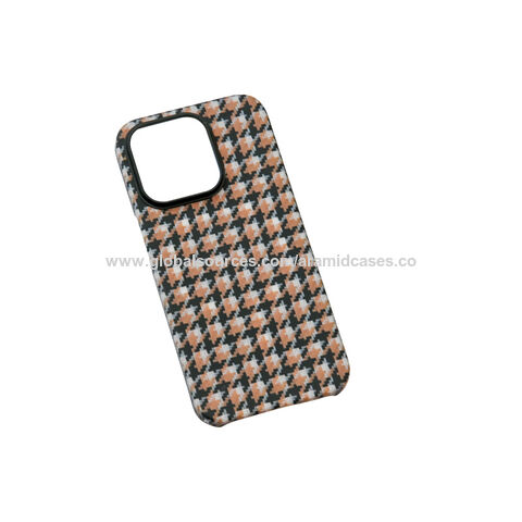 Buy Wholesale China 2023 Popular Kevlars Aramid Carbon Fiber Black/orange Twill  Color Phone Case For Iphone 15 14 13 Pro Cover & Phone Case at USD 12