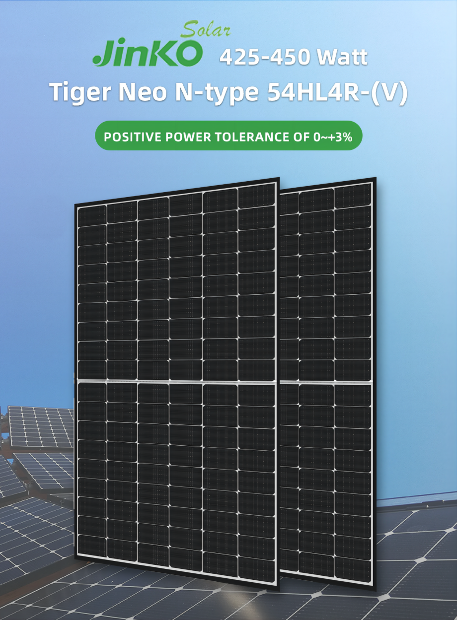 Jinko Solar Panel Tiger Neo N-type 54hl4r-(v) Black Frame Solar