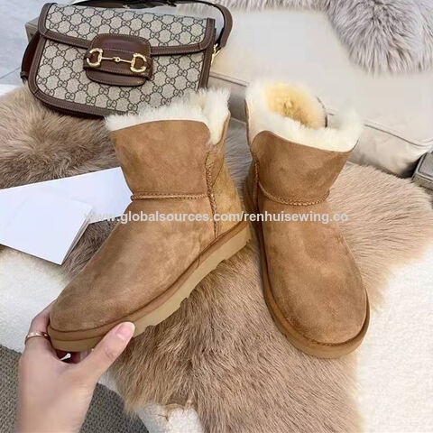 Fourrure Véritable Bottine Avec Fourrure Femme Buy Bottes Avec