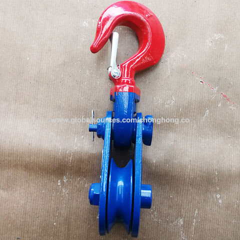 Bulk Buy China Wholesale 3/8 snatch Block American Heavy Wire Rope Pulley  Block Single Wheel Swivel Hook Type Pulley $9.9 from Chonghong Industries  Ltd