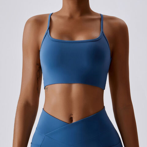 Women Short Sleeve Gym Vest Fitness Running Bra Elastic Breathable Yoga  Blouse Clothing Sports Crop Top - China Sports Bras and High Impact Sports  Bras price