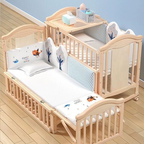 Wooden cot for kids fashion