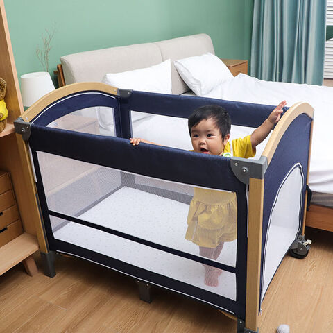 Multifunction Foldable Portable Baby Bed Luxury Baby Cribs With Two Wheels Baby Playpen Buy China Wholesale Luxury Baby Bed For Baby Sleep Kids Cribs 70 Globalsources