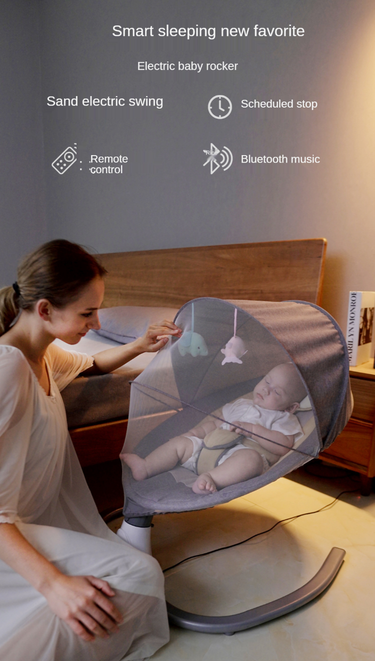 Kids Customized Baby Swing Electric Crib 3in 1 Electric Both Sides ...