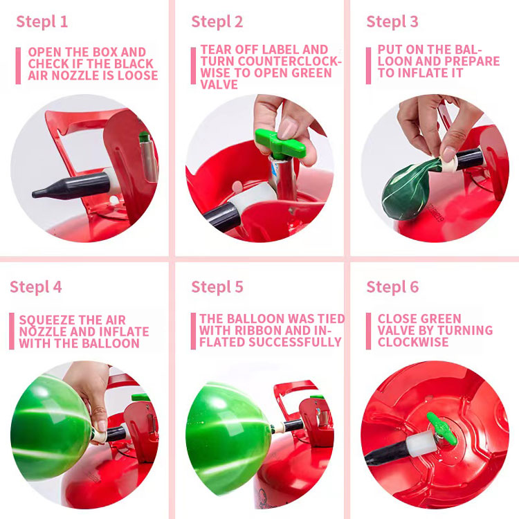 Large Disposable Helium Bottle 3.3L (50 Balloons