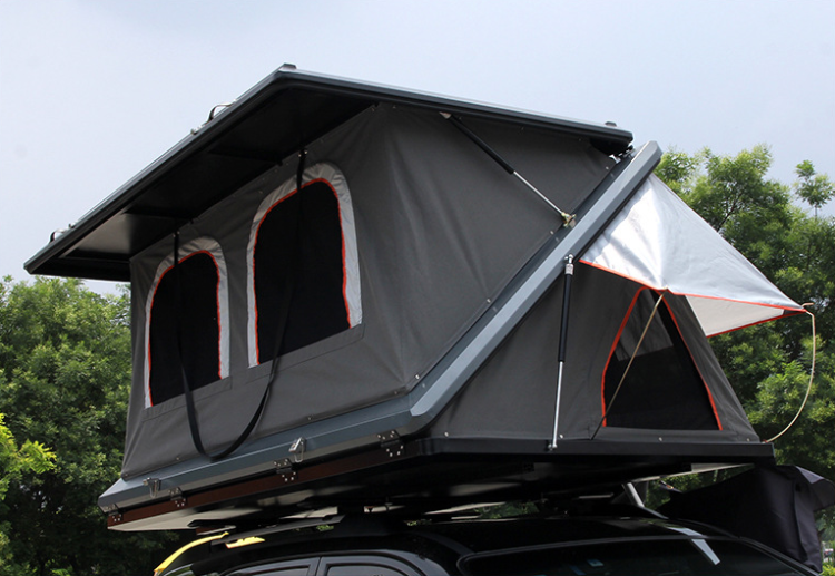 Double Layer Tent Hard Shell Car Roof Top Tent Folding Camping Truck ...