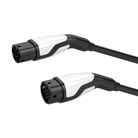 Cable para recarga de coche eléctrico Tipo 1 desde cargador Tipo 2 de 32A  con 5 metros - Convertidor