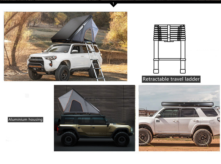 4x4 Suv Camping Aluminum Roof Top Tent Car Rooftop Tent Triangle ...