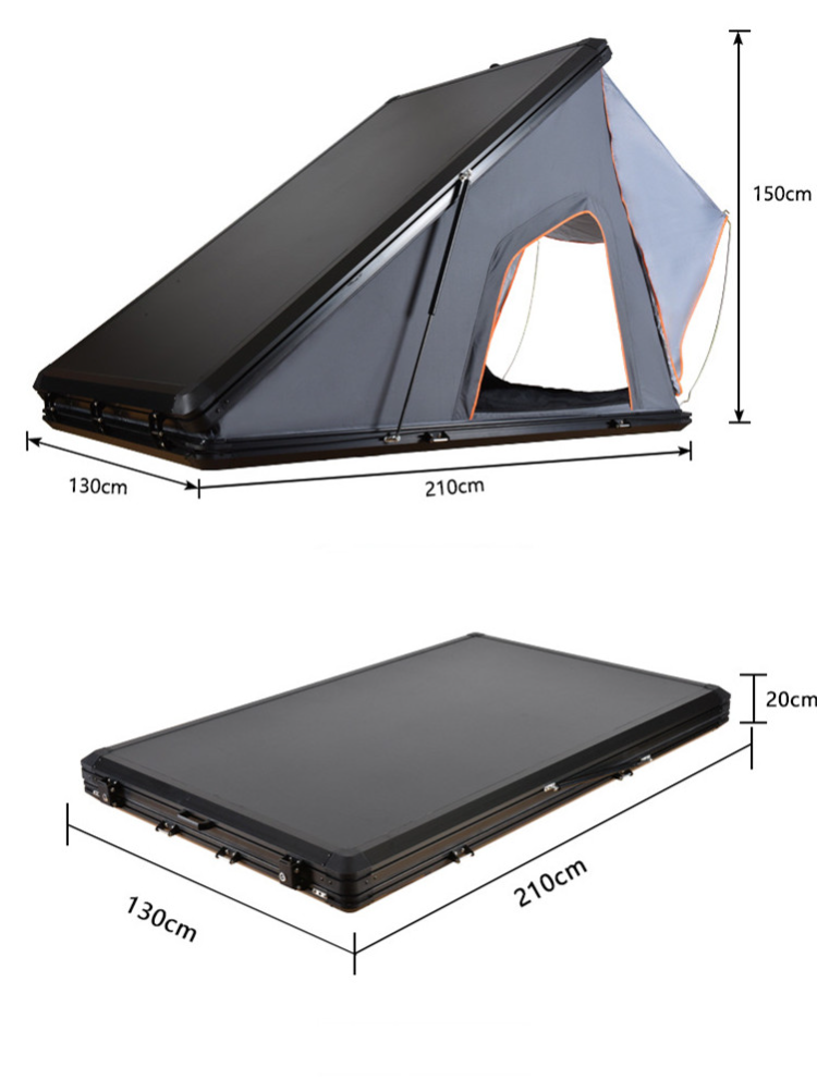 4x4 Suv Camping Aluminum Roof Top Tent Car Rooftop Tent Triangle ...