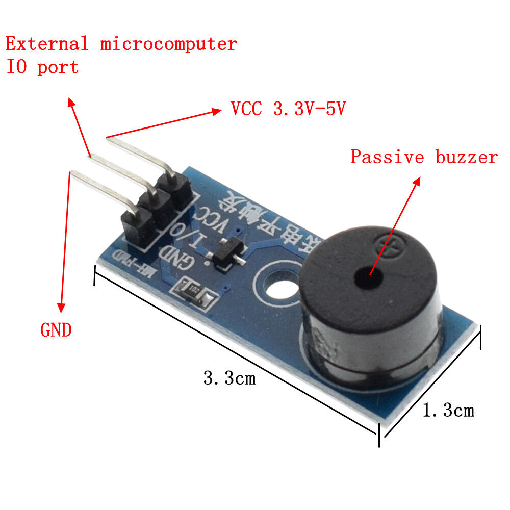 3.5-5.5V Standard Passive Buzzer Module For Arduino