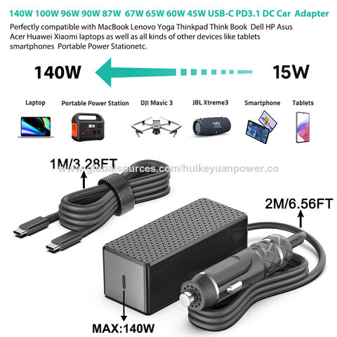 KFD 67W 65W USB C Laptop Charger DC Adapter USB-C PD 3,0 30W Auto Car  Cigarette Lighter PD Type-C Power Supply 61W 45W