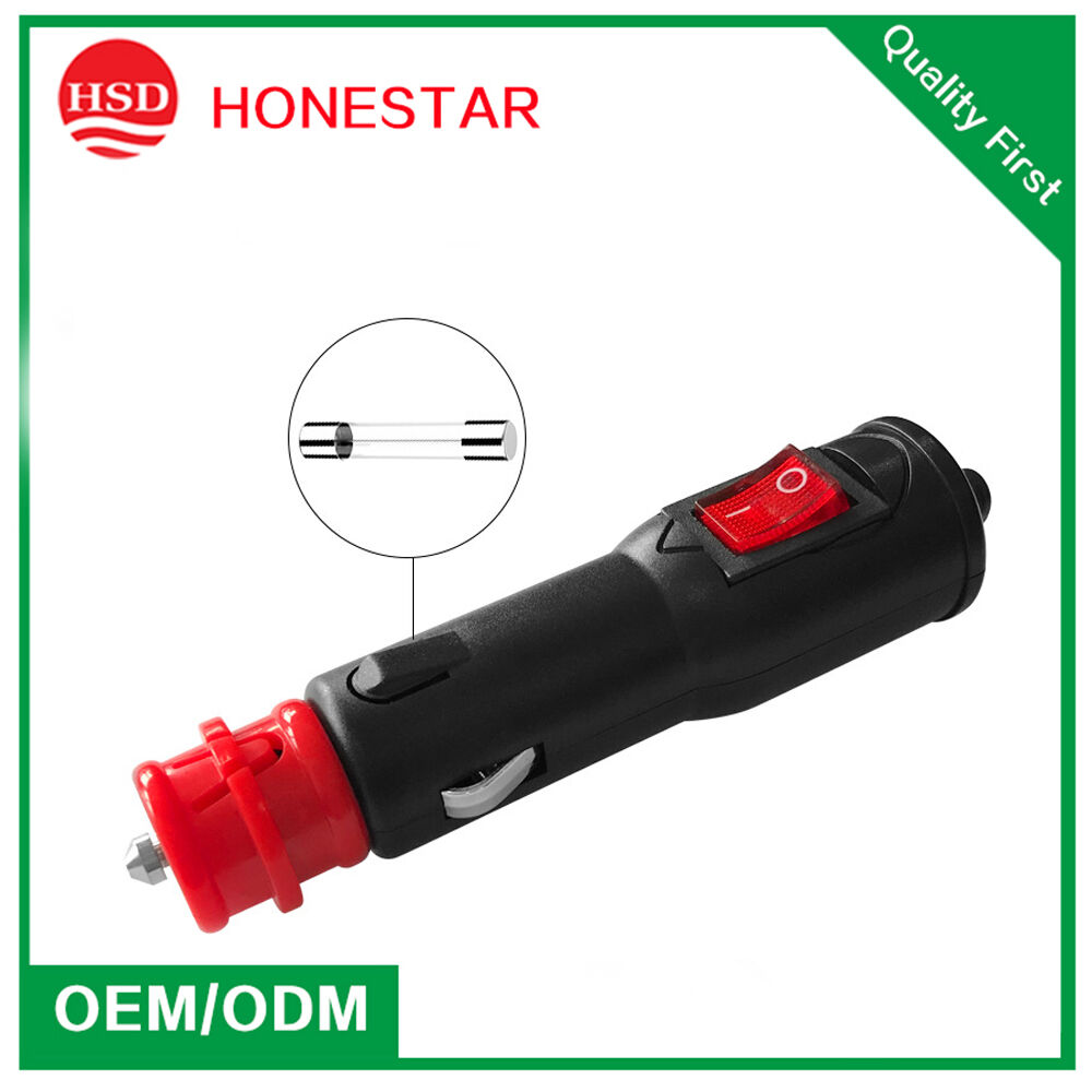 Buy Wholesale China Eu Model Fireproof Pc Material 12v/24v 10a Current Car  Cigarette Lighter Power Plug Wire With On/off Switch & 12v 24v Eu Car  Cigarette Lighter Power Cable at USD 0.35