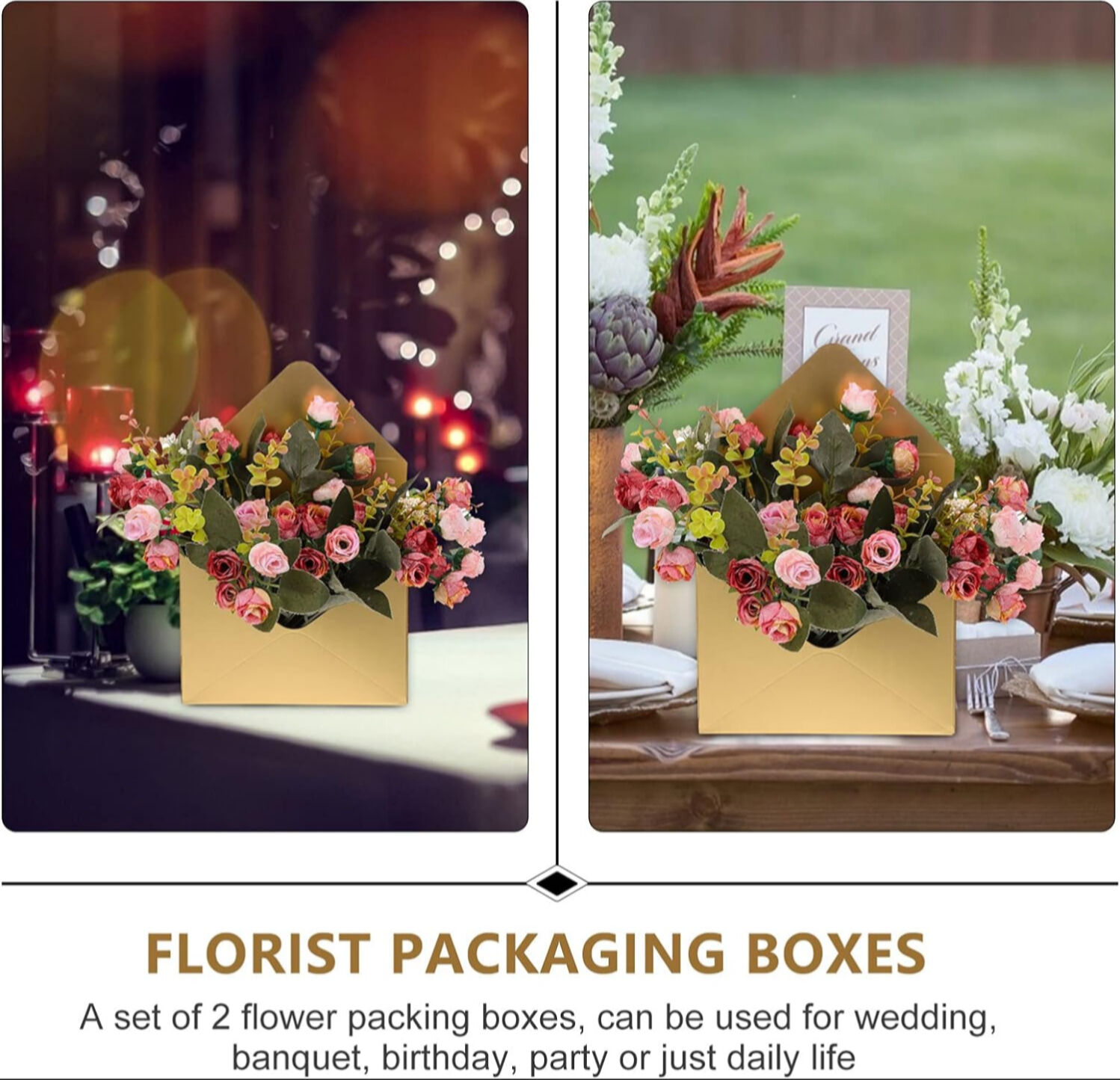 Buy Wholesale China Gift Envelopes 2pcs Florist Bouquet Packaging Gift ...
