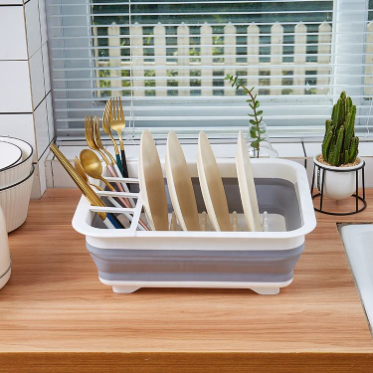 Wholesale Adjustable 2 -Tier Space Saver Foldable Kitchen Countertop Over  The Sink Dish Drying Drainer Rack Dish Rack From m.