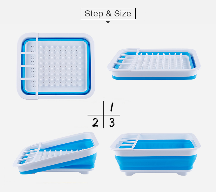 Wholesale Adjustable 2 -Tier Space Saver Foldable Kitchen Countertop Over  The Sink Dish Drying Drainer Rack Dish Rack From m.