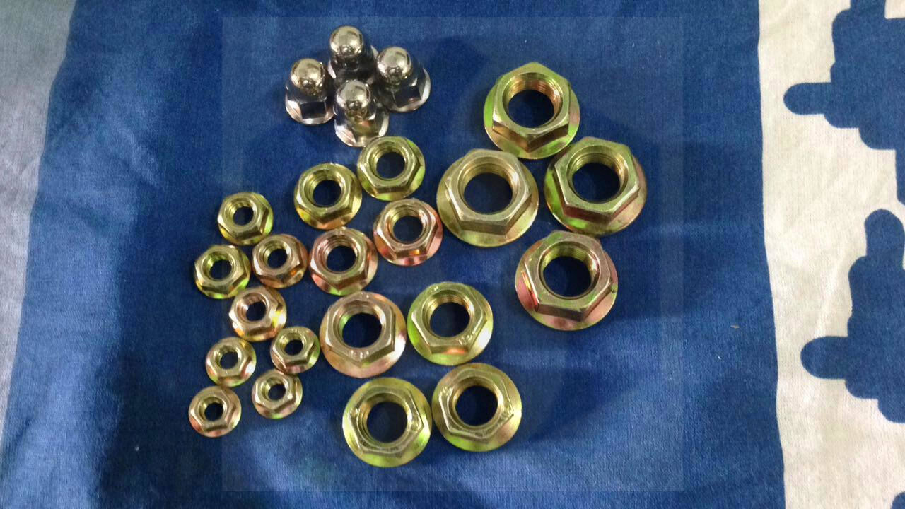 Buy Wholesale China Zinc Plated Grade A 7/16 Unf Astm563 Hex Flange