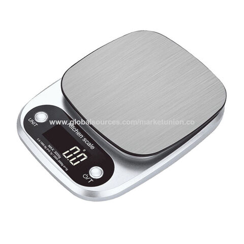 5/10Kg 1g Kitchen Food Scale Stainless Steel Digital Portable