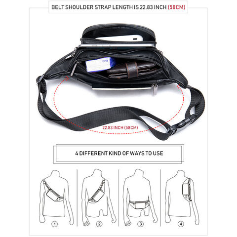 Fashion Women Waist Chest Fanny Pack Belt Bag Pouch Travel Hip Bum Bag  Small Purse PU