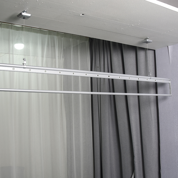 High Quality Silver Color Aluminum Material Single Pole Hand Lift ...
