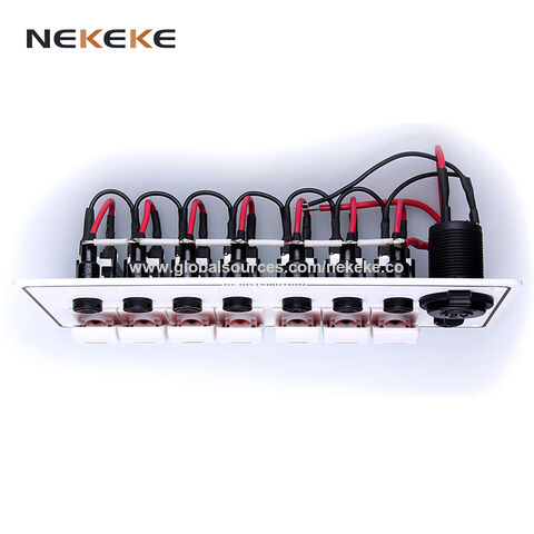 Série d'interrupteurs à bascule illuminés, Fabricant de panneaux  d'interrupteurs à bascule, fusibles et disjoncteurs marins