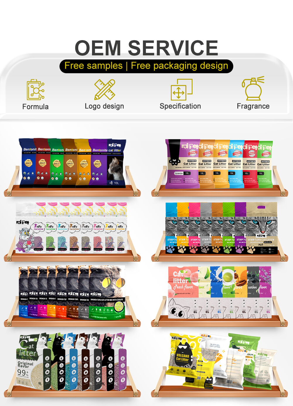 Popular Newest Product Highly Absorbent Catlitter Dust Free Kitty