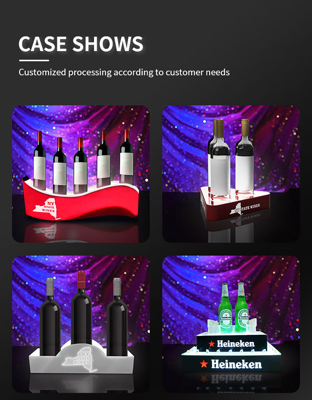 Buy Wholesale China Oem Bottle Presenter Serving Trays Bottle Cage