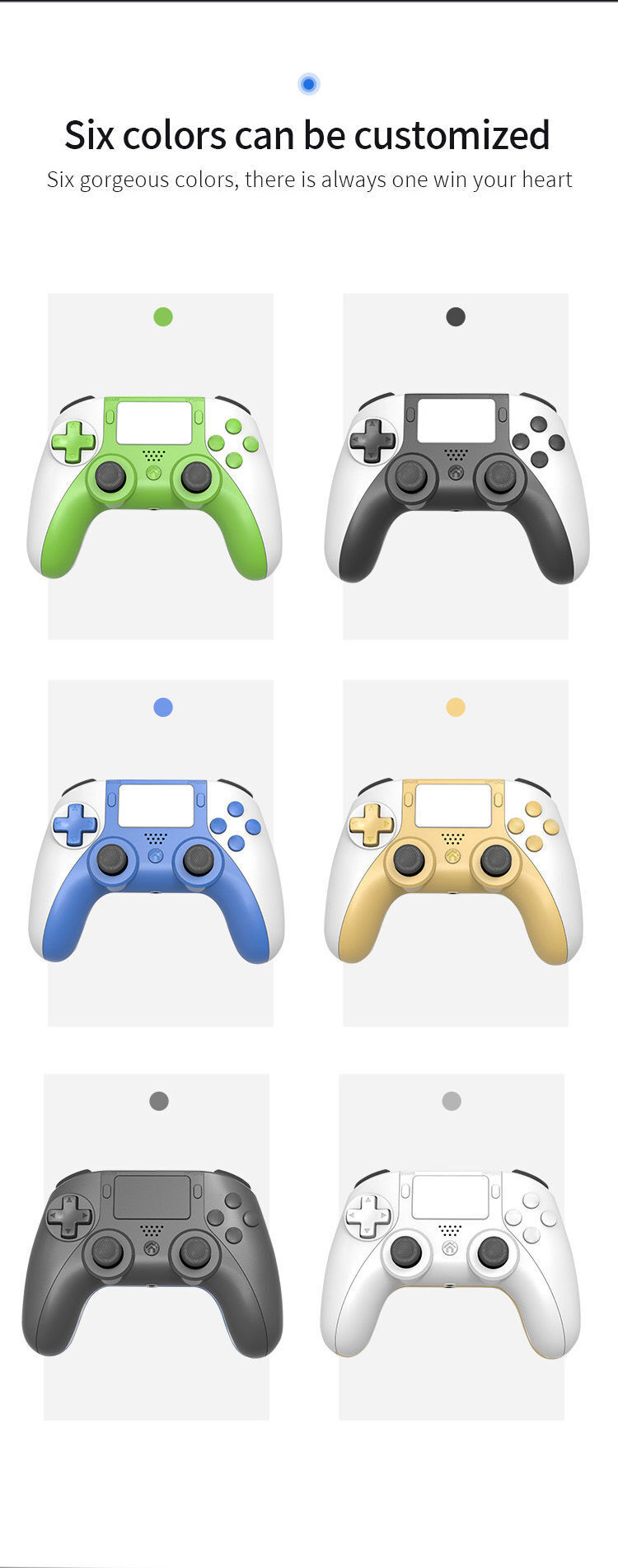 Oem/odm Game Controller For Ps4 Bluetooth-compatible Vibration Gamepad ...
