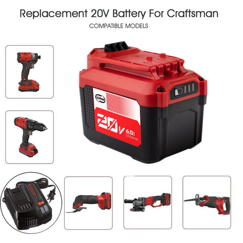 Rechargeable Power Tool Battery Replacement 20V 3000mAh Li-ion for