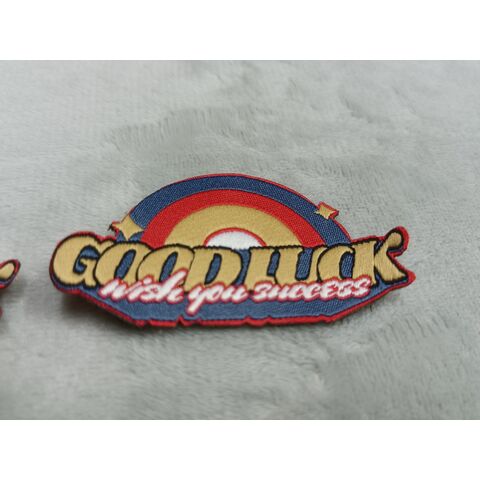 3D Embossed Custom Logo Felt Fabrics Woven Patches with Soft