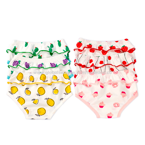 Buy Wholesale China Best Selling Girls Cotton Underwear Baby Creative Lace  Briefs Kid Cute Fashion Underwear & Girls' Panties at USD 7.2