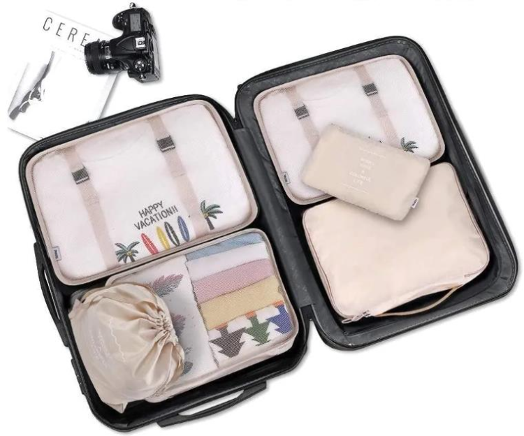 Buy Wholesale China 8-piece Folding Toiletry Bag Clothing Storage Bag ...